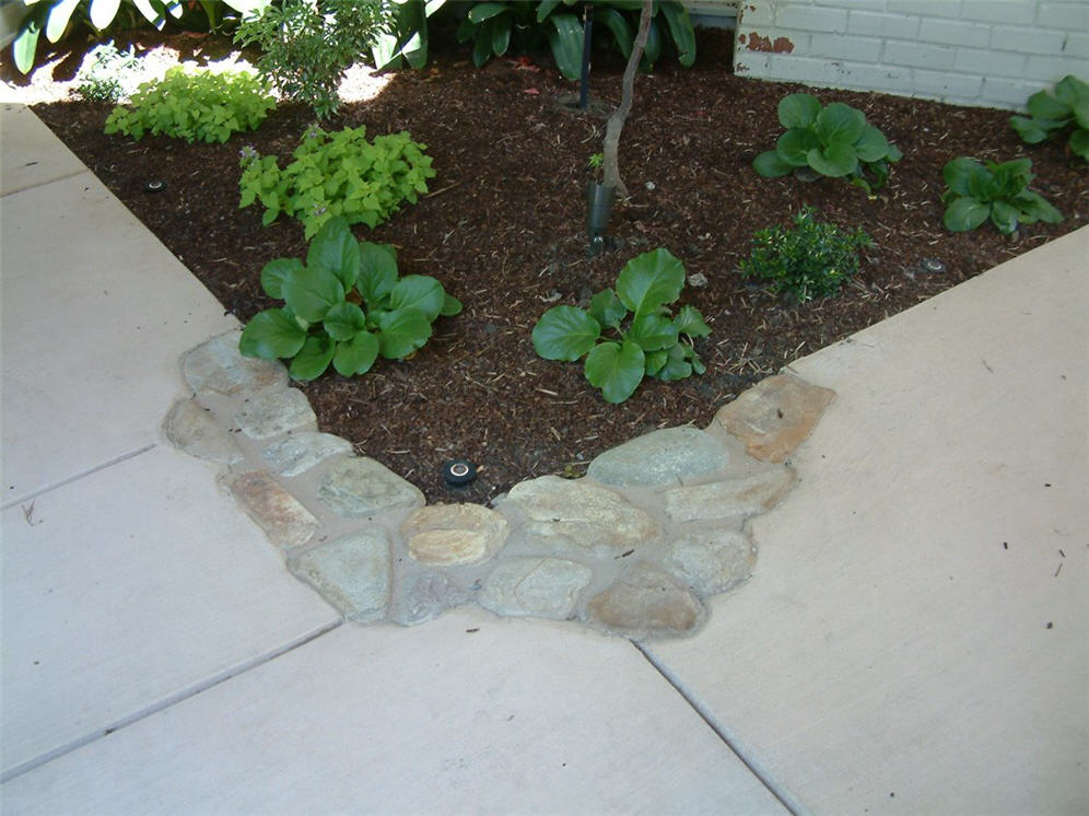 Rocks Interlaced with Concrete