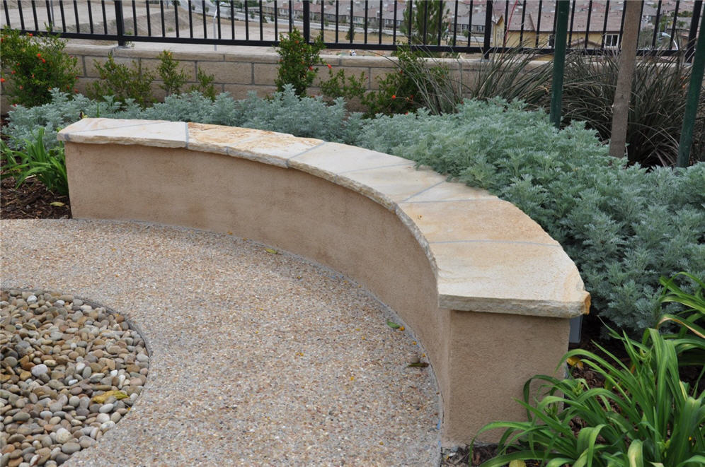 Curved Flagstone Seating